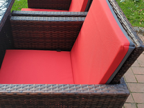 Detialaufnahme beheiztes Sitzkissen outdoor Detialaufnahme beheiztes Sitzkissen outdoor