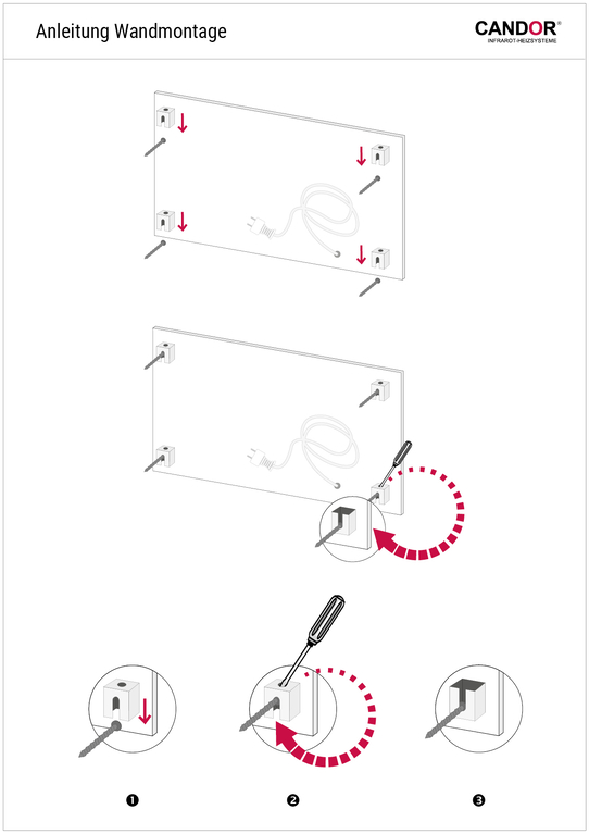 Infrarotheizung Anleitung Wandmontage