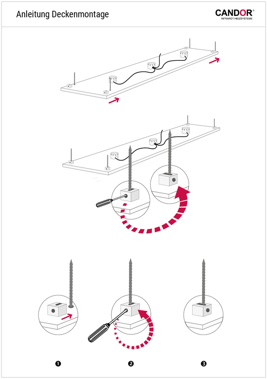Infrarotheizung Anleitung Deckenmontage